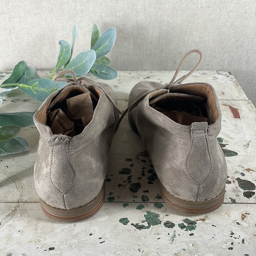Franco Sarto > Tan Suede Lace Up Booties 6.5 - Picture 3 of 8